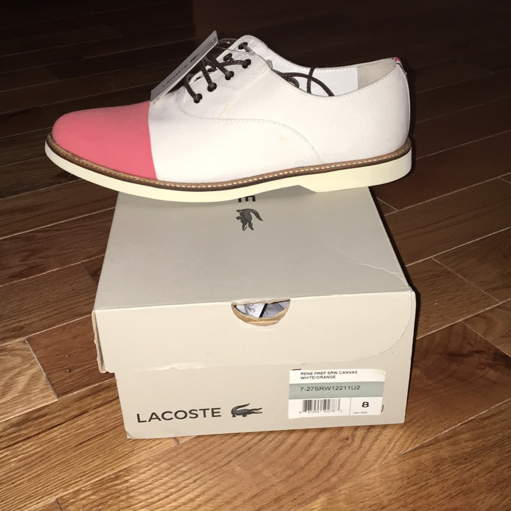 Lacoste Rene Prep Canvas Oxford Shoes